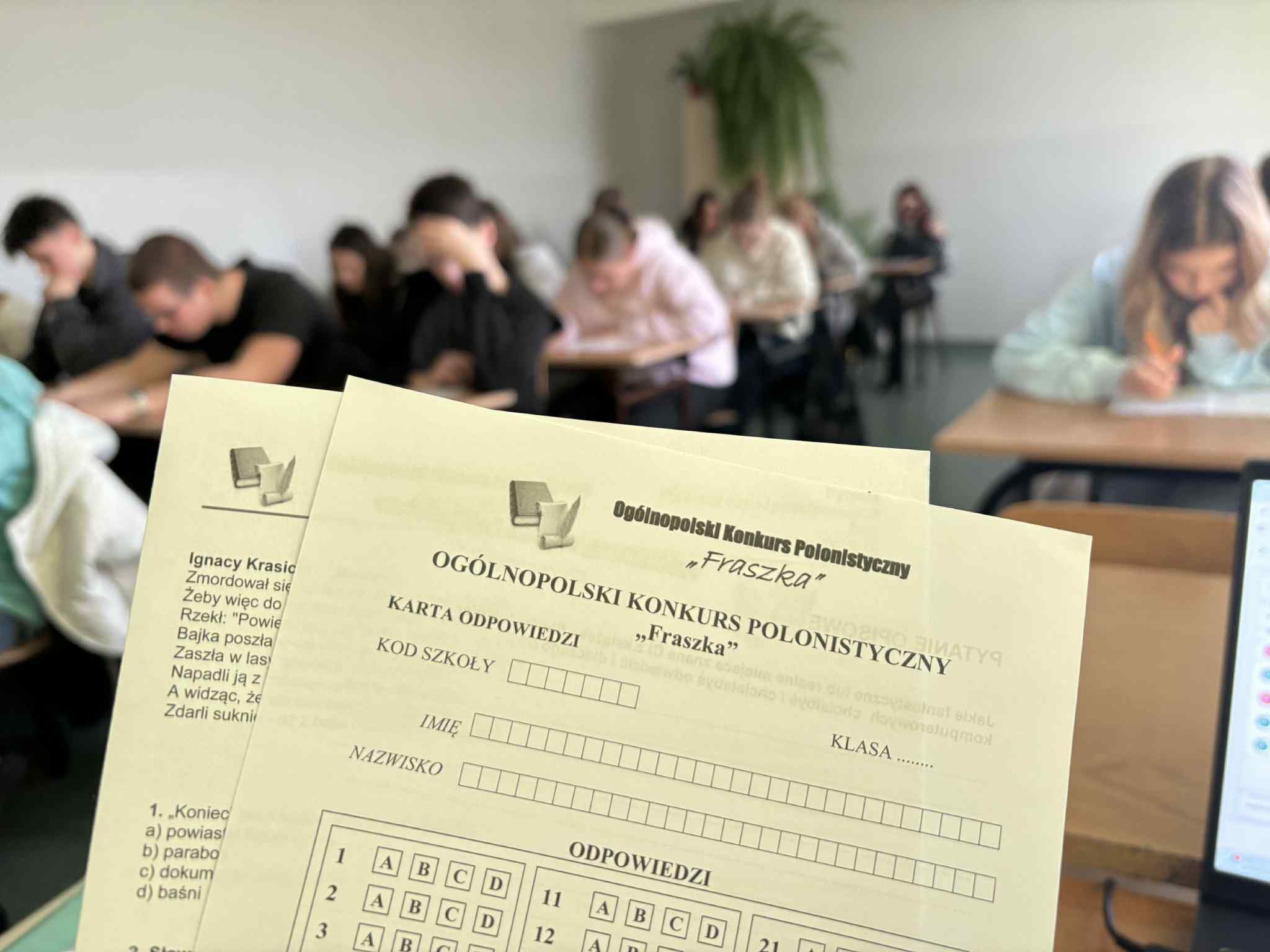 OGÓLNOPOLSKI KONKURS POLONISTYCZNY „FRASZKA” W ZS PROSZOWICE