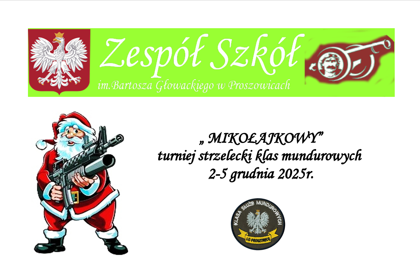 MIKOŁAJKOWY TURNIEJ STRZELECKI KLAS MUNDUROWYCH ZS PROSZOWICE