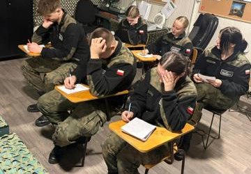 I ETAP EGZAMINÓW Z EDUKACJI WOJSKOWEJ W KLASIE MUNDUROWEJ ZS PROSZOWICE
