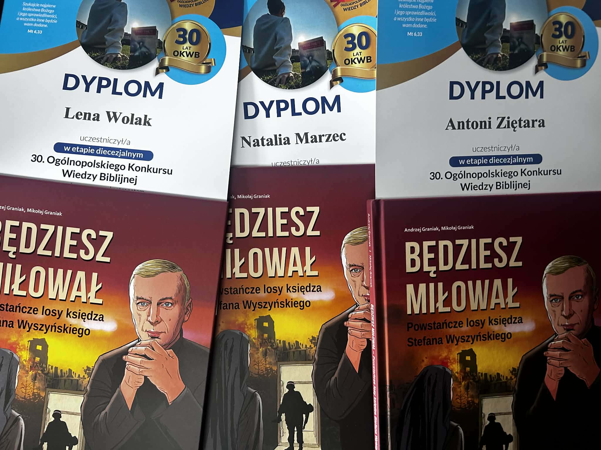 DIECEZJALNY ETAP 30. OGÓLNOPOLSKIEGO KONKURSU WIEDZY BIBLIJNEJ Z UDZIAŁEM REPREZENTANTÓW ZS PROSZOWICE