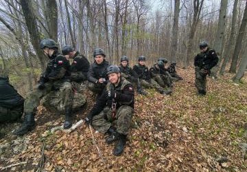 OBÓZ SZKOLENIOWY UCZNIÓW KLAS MUNDUROWYCH ZS PROSZOWICE W JERZMANOWICACH